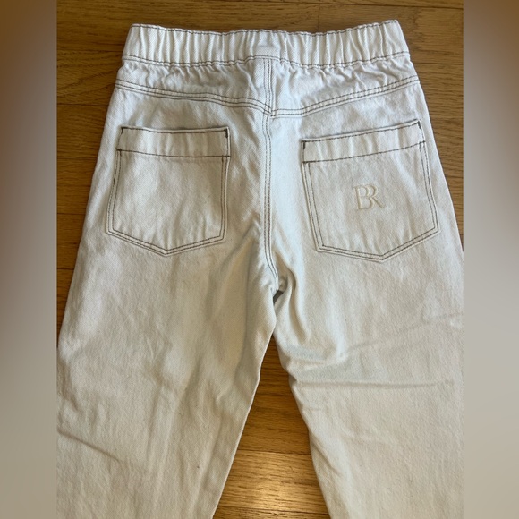 Banana Republic Baby Barrel Leg Utility Jean- Ecru, 4T - Picture 6 of 10